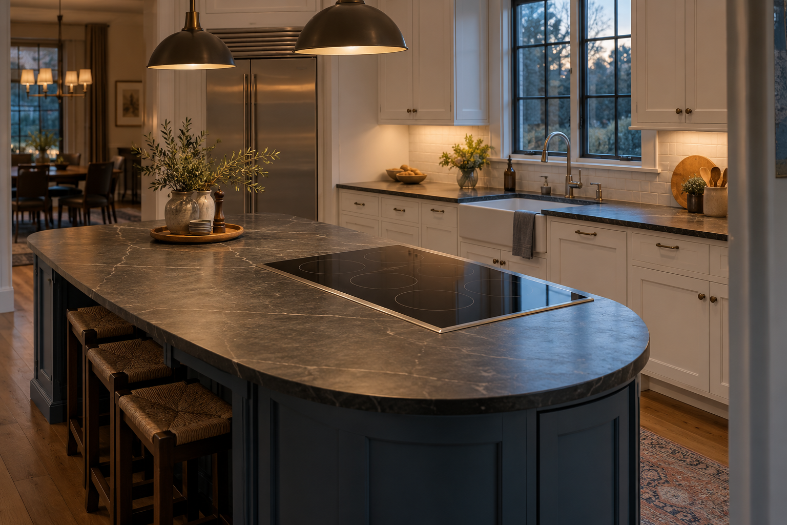Illustrative Thermador cooktop in a residential kitchen — AI image for Sub-Zero Repair Briarcliff Manor