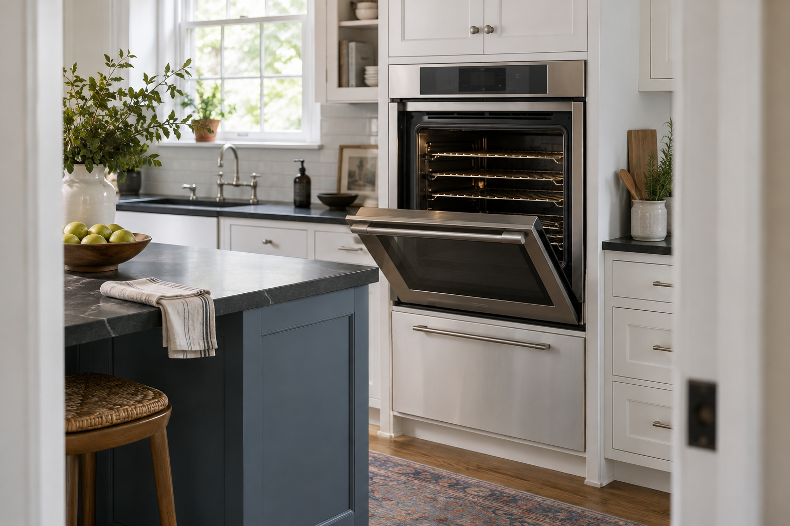 Illustrative Thermador oven in a residential kitchen — AI image for Sub-Zero Repair Briarcliff Manor